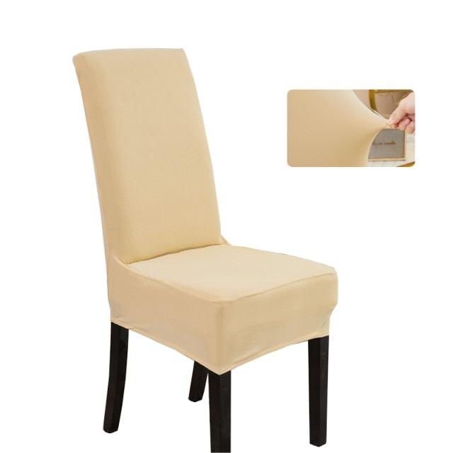 Solid plain dyed Chair Covers Spandex For Wedding Dining Room Office Banquet housse de chaise chair cover Stretch Spandex Dining Room Chair Covers – Universal Removable Washable Chair Seat Slipcovers Protector for Kitchen Ceremony Wedding