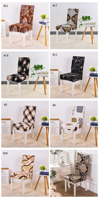 Spandex Chair Cover Stretch Elastic Dining Seat Cover for Banquet Wedding Restaurant Hotel Anti-dirty Removable housse de chaise Chair Covers for Dining Room Stretch Spandex Dining Chair Slipovers Parsons Chair Covers for Dining Room Kitchen