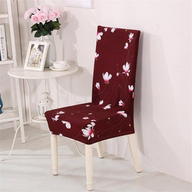 Spandex Dining Chair Cover With Back Elastic Universal Kitchen Living Room Stretch Slipcover Chair Covers Protector Seat Case  Chair Cover Seat Protector Super Fit Slipcover Stretch Removable Washable Soft Spandex Fabric for Home