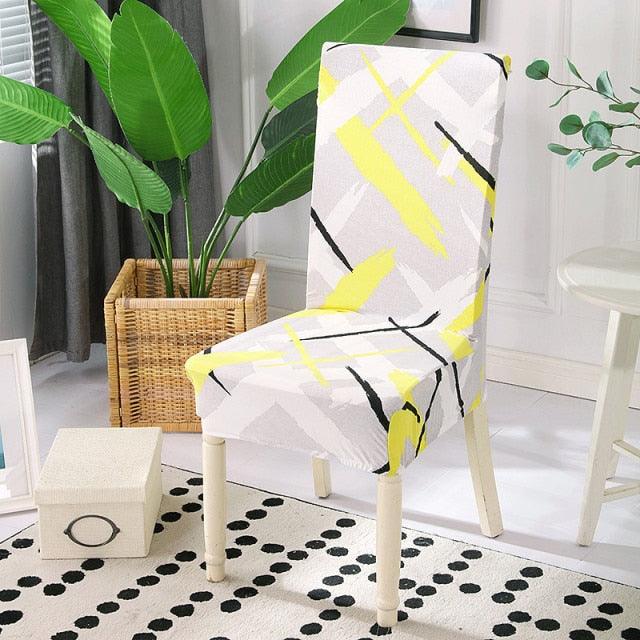 Spandex Dining Chair Cover With Back Elastic Universal Kitchen Living Room Stretch Slipcover Chair Covers Protector Seat Case  Chair Cover Seat Protector Super Fit Slipcover Stretch Removable Washable Soft Spandex Fabric for Home