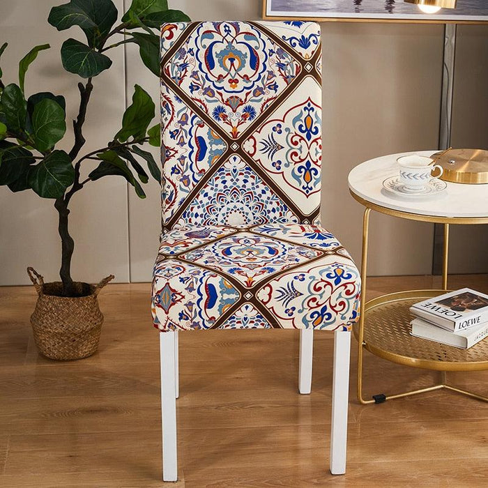 Spandex Seat Chair Cover Removable Slipcover Anti-Dirty Kitchen Cover For Banquet Wedding Dinner RestaurantStretch Spandex Dining Chair Slipcovers Removable Washable Dining Room Chair Protector Cover Seat Slipcover