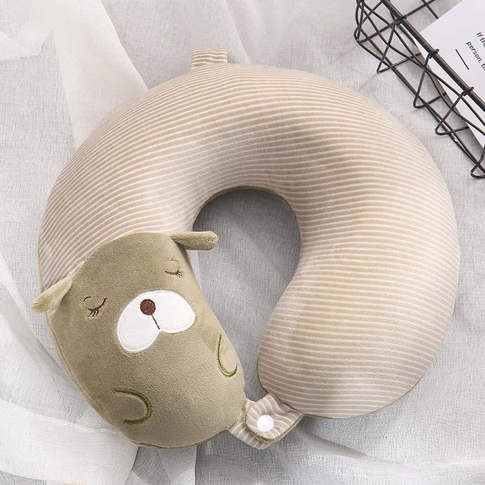 Special U-shaped Animal Shape Neck Pillow Rest Plush Pillow Travel Pillow Cartoon Animal Car Headrest Dolls Airplane Pillow Travel Pillow Cartoon U Shape Travel Pillow Car Neck Support Rest Cushion For Airplane Bus Train Home Office Soft Plush