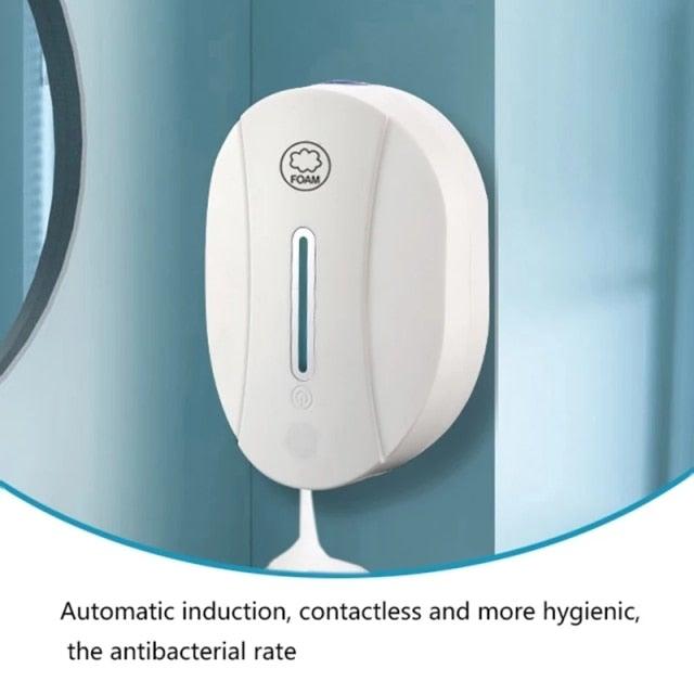 Spray Touchless Automatic Sensor Foam Soap Dispenser Hand Sanitizer Liquid Gel Alcohol Spray Wall Mounted Bathroom Device Tools Easy Refill Soap & Sanitizer Holder Hand Free Sensor Wall Mount Adjustable Liquid Gel