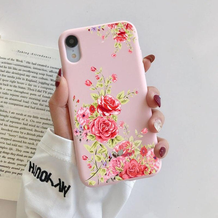 Spring Retro Bloom Flowers Phone Cases For iPhone 6s 7 8 Plus SE 12 11 13 Pro Max X XR XS MAX Soft Silicone Cover Shell Flower Phone Case for iPhone - STEVVEX Gadgets - 1004, Elegant Phone Case, Fashion Phone Case, Flower Phone Case, Luxury Phone Case, Modern Phone Case, Nature Phone Case, Phone Case, Phone Case For Girls, Phone Case For Iphone, Popular Phone Case, Purple Phone Case, Silicone Case, Silicone Phone Case, Strong Phone Case, Stylish Phone Case, Women Phone Case - Stevvex.com