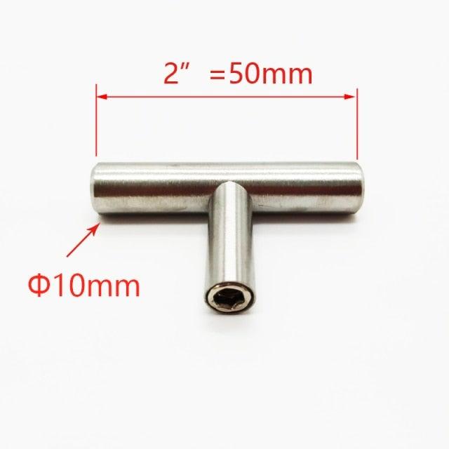 Stainless Steel Kitchen Door Cabinet T Bar Handle Pull Knob cabinet Knobs Furniture Handle Cupboard Drawer Handle Stainless Steel Hollow Bar Drawer Pulls Cupboard Knob for Kitchen Furniture Hardware