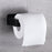 Stainless Steel Toilet Roll Holder Self Adhesive In Bathroom Tissue Paper Holder Black Finish Easy Installation No Screw Toilet Paper Holder Matte Black Toilet Tissue Roll Holders Dispenser And Hangers Wall Mounted For Bathroom And Kitchen