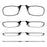 Stylish Polarized Legless Clamp Nose Reading Lightweight Glasses For Men And Women Unique Design  Portable Glasses Case Can Be Attached To The Mobile Phone Case Anti Blue Light Glasses ectangular Reading Glasses