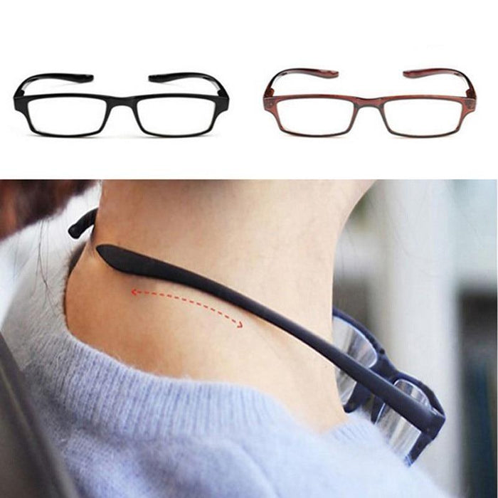 Stylish  Ultralight Hanging Stretch Reading Glasses For Men And Women Anti-fatigue HD Eyeglasses Diopter Sunglasses For Men New Unique Lightweight Design