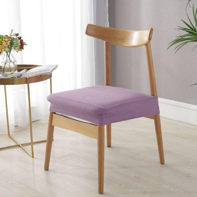 Stylish Waterproof Stretch Chair Seat Cover Elastic Seat Covers For Dining Room Chairs Home Simple Seat Covers For Chairs Soft Removable Dining Chair Slipcovers Stretch Solid Chair Covers Protectors for Dining Room Kitchen Chairs