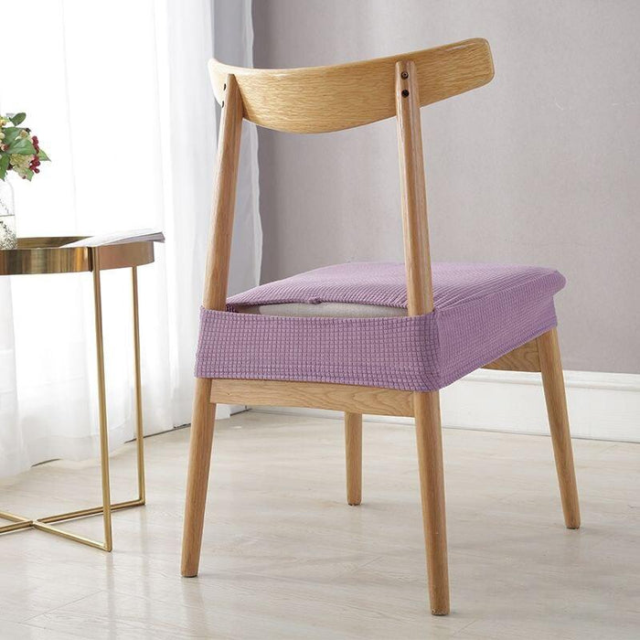 Stylish Waterproof Stretch Chair Seat Cover Elastic Seat Covers For Dining Room Chairs Home Simple Seat Covers For Chairs Soft Removable Dining Chair Slipcovers Stretch Solid Chair Covers Protectors for Dining Room Kitchen Chairs