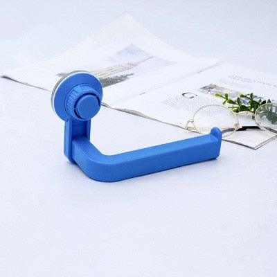 Suction Cup Rack Kitchen Bathroom Storage Waterproof Moisture Proof Towel Accessories Shelf Toilet Paper Holder Wall Mounted Adhesive Towel Bar Bathroom Towel Holder Bathroom Accessories Bathroom Hardware