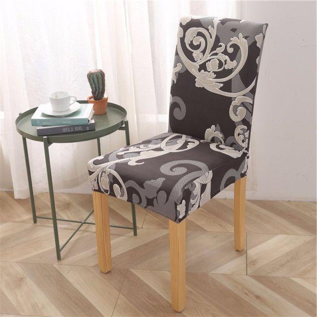 Super Fit Slipcover Stretch Removable Washable Soft Spandex Fabric for Home Hotel Dining Room Ceremony Banquet Wedding Party Restaurant Dining Chair Cover Spandex Elastic Chair Slipcover Case Stretch Chair Covers for Wedding Hotel Banquet Dining Room