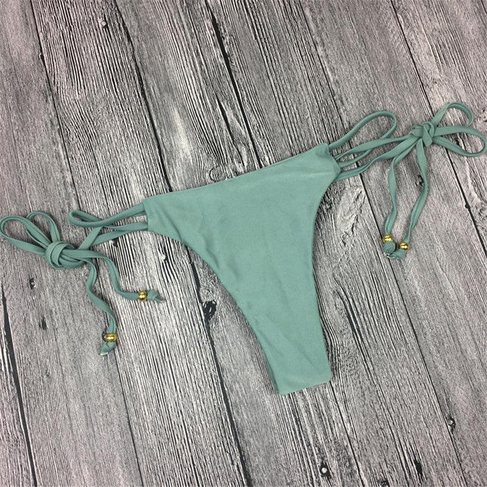 Swimwear Women Bandage Women Triangle Bathing Suits 2 Pieces Bikini Bowknot Swimsuit Bikini Set Swimwear Bikini Sets Bikinis Bathing Suit Push Up Swimsuit Summer Beachwear