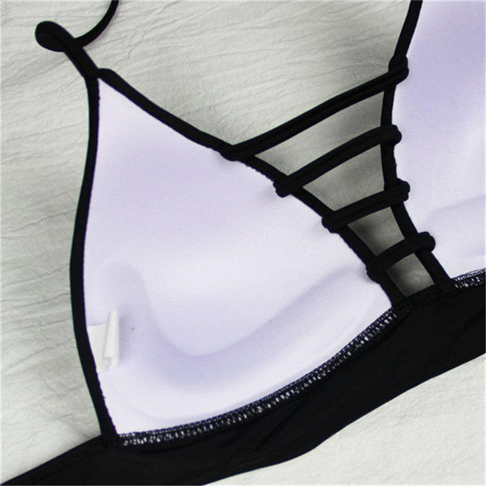 Swimwear Women Bandage Women Triangle Bathing Suits 2 Pieces Bikini Bowknot Swimsuit Bikini Set Swimwear Bikini Sets Bikinis Bathing Suit Push Up Swimsuit Summer Beachwear