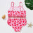 Teenager Girls Swimwear Two pieces Girls Swimsuit High quality Kids Bikini Sets Children Beach Wear Girls Two Piece Bikini Swimsuits Striped Ruffle Swimwear Bathing Suit Set