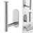 Toilet Paper Holder Bathroom Accessories Stainless Steel Bathroom Kitchen Wall Mounted Roll Paper Rack Tissue Towel Rack Holders Adhesive Toilet Paper Holder Stainless Steel Toilet Tissue Roll Holder Sticky Hand Towel Hanger No Drilling