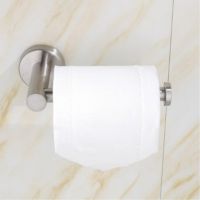 Toilet Wall Mount Toilet Paper Holder Stainless Steel Bathroom Kitchen Roll Paper Accessory Tissue Towel Accessories Holders Modern Paper Roll Holder Wall Mount Tissue Roll Rack For Bathroom