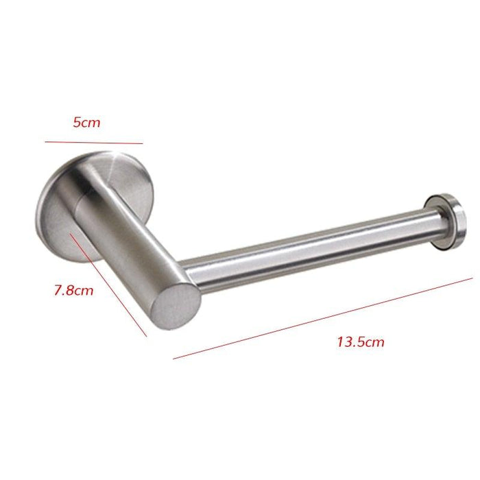 Toilet Wall Mount Toilet Paper Holder Stainless Steel Bathroom Kitchen Roll Paper Accessory Tissue Towel Accessories Holders Modern Paper Roll Holder Wall Mount Tissue Roll Rack For Bathroom