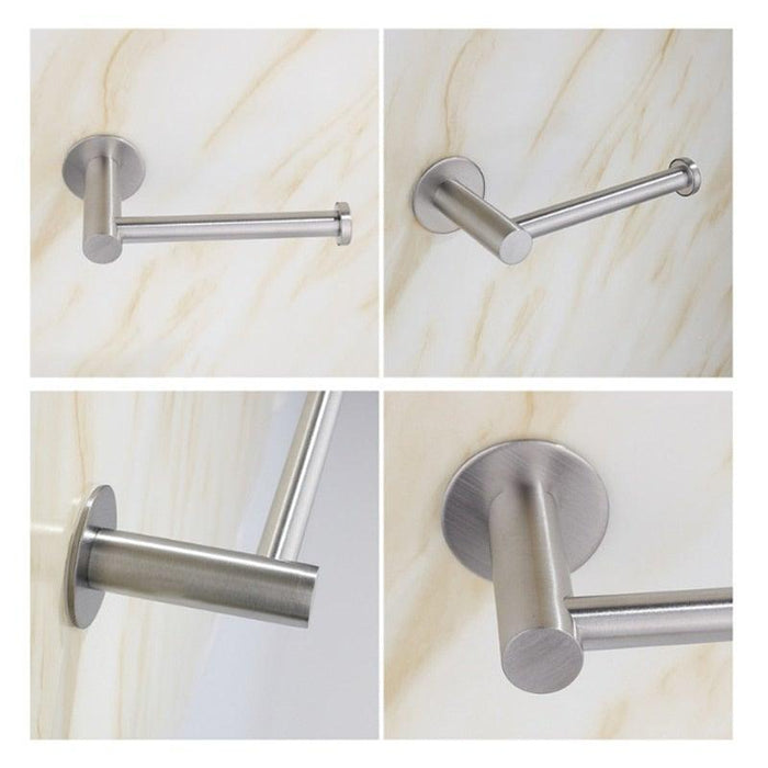 Toilet Wall Mount Toilet Paper Holder Stainless Steel Bathroom Kitchen Roll Paper Accessory Tissue Towel Accessories Holders Modern Paper Roll Holder Wall Mount Tissue Roll Rack For Bathroom