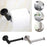 Toilet Wall Mount Toilet Paper Holder Stainless Steel Bathroom Kitchen Roll Paper Accessory Tissue Towel Accessories Holders  Tissue Roll Holders Dispenser And Hangers Wall Mounted For Bathroom  Kitchen Stainless Steel