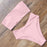 Top Swimsuit Push Up Bikini Set Women's Crop Top High Waist Swimsuit Sport High Cut Bikini Set Two Piece Bathing Suits High Waist Solid Bathing Suit Summer Swimwear Women Beachwear