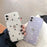 Transparent Couples Heart Phone Case For iPhone 11 12 Pro Max Mini X XR XS Max 7 8 Plus SE Soft Back Cute Clear Heart Love Pattern Print for Girls Women Slim Thin Soft Silicone Fashion Luxury Transparent Phone Case Black