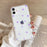 Transparent Phone Case For iPhone Pro Max 12 13 Mini Cute Love Heart Soft Transparent Shockproof Protective Phone Case Soft Silicone Slim Cover