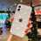 Transparent Phone Case For iPhone Pro Max 12 13 Mini Cute Love Heart Soft Transparent Shockproof Protective Phone Case Soft Silicone Slim Cover