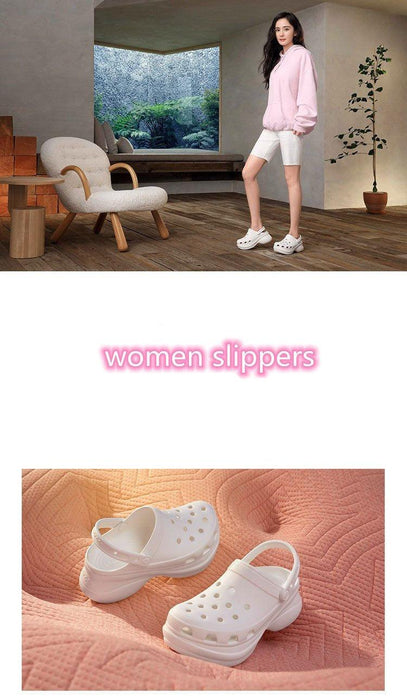 Trend Summer Womens Platform Garden Shoes Sandals Clogs Outdoor Beach Slippers Comfortable Slip On Garden Sandals Lightweight Water Shoes