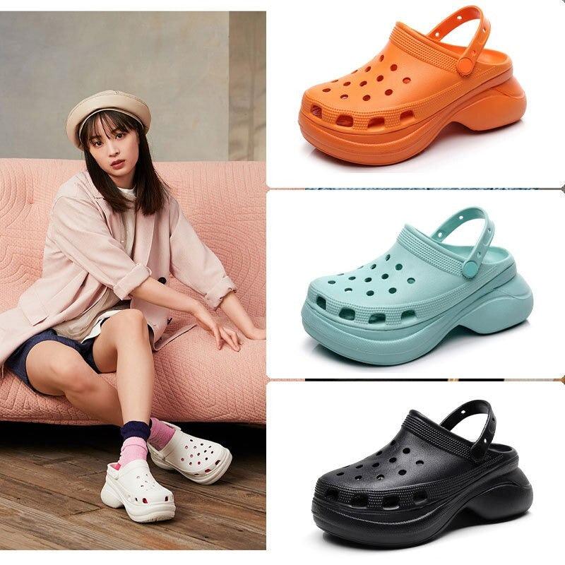 Trend Summer Womens Platform Garden Shoes Sandals Clogs Outdoor Beach Slippers Comfortable Slip On Garden Sandals Lightweight Water Shoes