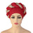 Turbans Pleated Soft Beanie Headwrap Lightweight African Hat Arab Wrap Elegant Muslim Turban Scarf Women Hijabs Hair Accessories Cap bonnet for Women