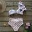 Two-Pieces Women Floral Push-Up Padded Bra Ruffles Bikini Set Swimsuit Swimwear Bathing Suit Beachwear Floral Printed Swimsuit Knotted String Triangle Bikini Tie Side High Cut Cheeky Bikini Set