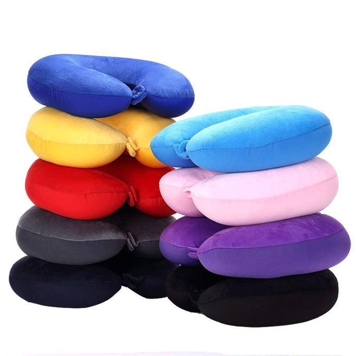 U Shaped Travel Pillow Particles Neck Car Plane Pillows Soft Cushion Home Outdoor Textile Memory Foam U-Shaped Pillow Slow Rebound Neck Pillow Nap Airplane Pillow Sleep With No Neck Pain Super Soft Memory Foam Neck Pillow Easy Washing With Removable Cover