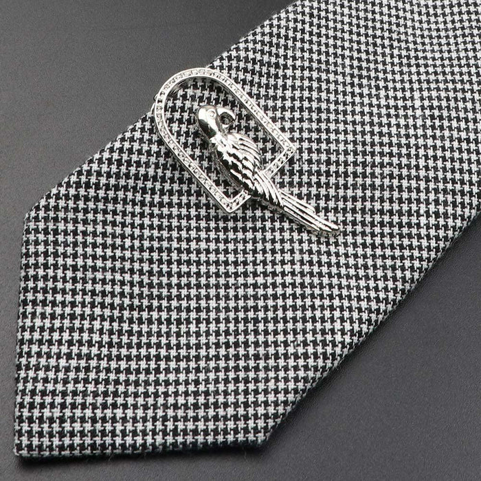 Unique Stainless Tie Clips Guitar Lizard Shaped Tie Clips Tie Clip Classic Tie Bar Clip Regular Trendy Durable Metallic Necktie Clips Wedding Business Ties Necktie Clips Pin For Mens Ideal Gift