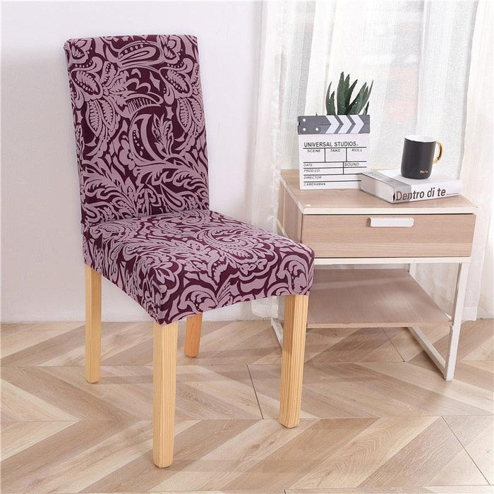 Universal Chair Cover Removable Washable Seat Chair Covers Protector Slipcovers For Hotel Banquet Restaurant Dining Room Cover Stretch Polyester Parsons Chair Slipcover Removable Washable Kitchen Chair Protector