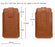 Universal PU Leather Waist Belt Mobile Phone Case Pouch For iPhone  Xiaomi Redmi 9 Poco Huawei Honor Moto Leather Cell Phone Holster with Belt Clip, Flip Cell Phone Case