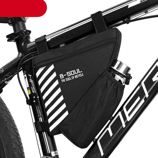 Waterproof Bicycle Bag Bike Triangle Bag For Bicycle Front Frame Bag Bike Bag Cycling Top Tube Bag Bicycle Bottle Bag Bike Storage Frame Bag Bicycle Front Tube Triangle Water Resistant Cycling Pack Strap On Pouch Bike Accessories Tool Accessible