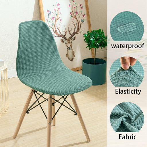 Waterproof Chair Cover for Shell Chair Washable Removable Armless Shell Seat Cover Banquet Home Modern Style for Kitchen Dining Room Chair Slipcovers Dining Chair Covers Parsons Chair Slipcover Stretch Chair Covers For Dining Room