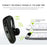 Waterproof Wireless Bluetooth Handsfree Earphone Single Headphone Elegant Black Design  Comfortable Long Wireless Range Headset Business Office Earbud With Microphone Waterproof Loud Voice Sport Earphones