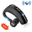 Waterproof Wireless Bluetooth Handsfree Earphone Single Headphone Elegant Black Design  Comfortable Long Wireless Range Headset Business Office Earbud With Microphone Waterproof Loud Voice Sport Earphones