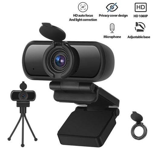 Webcam Real 1080P 200W Pixels Full Hd 110° Wide Angle Camera with Microphone Tripod for Video Widescreen Pro Streaming Webcam for Recording Calling Conferencing And Gaming - STEVVEX Gadgets - 122, caming camera, confrence calling camera, hd camera, laptop camera, video camera, webcam for recordig, webcamera, webcamera with microphone, wide angle camera, wide range laptop camera, widerange camera, widescreen camera - Stevvex.com