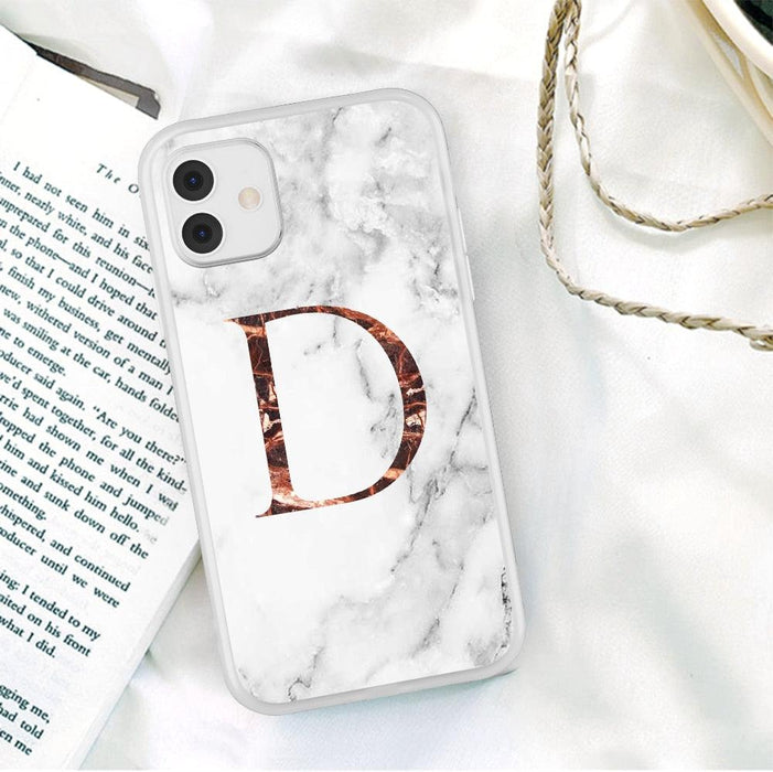 White Elegant Marble Texture Phone Cover For iPhone 12 Mini 11 Pro Max 7 8 7Plus Soft Silicone Back Case Ultra Slim Shockproof Protective for Women