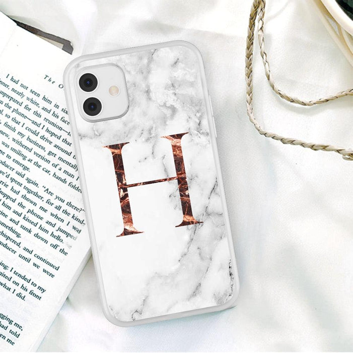 White Elegant Marble Texture Phone Cover For iPhone 12 Mini 11 Pro Max 7 8 7Plus Soft Silicone Back Case Ultra Slim Shockproof Protective for Women