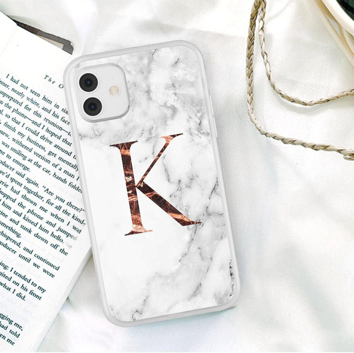 White Elegant Marble Texture Phone Cover For iPhone 12 Mini 11 Pro Max 7 8 7Plus Soft Silicone Back Case Ultra Slim Shockproof Protective for Women