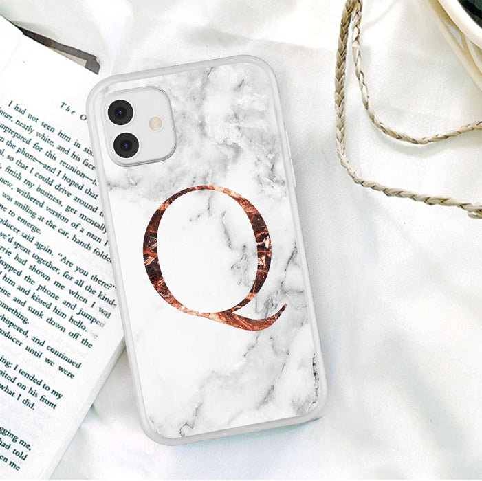 White Elegant Marble Texture Phone Cover For iPhone 12 Mini 11 Pro Max 7 8 7Plus Soft Silicone Back Case Ultra Slim Shockproof Protective for Women