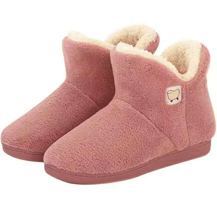 Winter Cotton Slippers Sheep Skin Woman Slippers Natural Fur Women Warm Indoor Shoes Soft Wool House Slippers Memory Foam Closed Back Slippers With Warm Lining Wool-Like Blend Cotton House Shoes