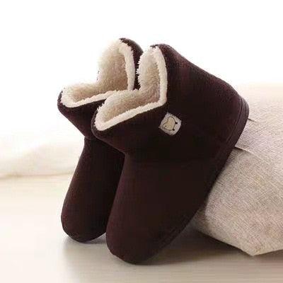 Winter Cotton Slippers Sheep Skin Woman Slippers Natural Fur Women Warm Indoor Shoes Soft Wool House Slippers Memory Foam Closed Back Slippers With Warm Lining Wool-Like Blend Cotton House Shoes