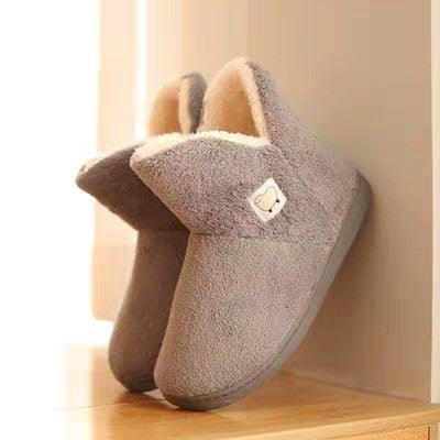 Winter Cotton Slippers Sheep Skin Woman Slippers Natural Fur Women Warm Indoor Shoes Soft Wool House Slippers Memory Foam Closed Back Slippers With Warm Lining Wool-Like Blend Cotton House Shoes