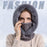 Winter Women 3 in 1 Knitted Ski Hat With Scarf Neck Warmer Fleece Lined Hood Face Mask Adult Balaclava For Outdoor Sports Balaclava Wind-Resistant Winter Face Mask Fleece Ski Mask for Men and Women Warm Face Cover Hat Cap Scarf