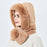 Winter Women 3 in 1 Knitted Ski Hat With Scarf Neck Warmer Fleece Lined Hood Face Mask Adult Balaclava For Outdoor Sports Balaclava Wind-Resistant Winter Face Mask Fleece Ski Mask for Men and Women Warm Face Cover Hat Cap Scarf